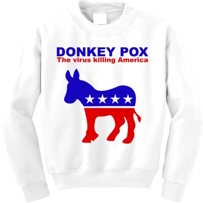 Donkey Pox The Virus Killing America Funny Kids Sweatshirt