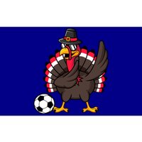 Dabbing Pilgrim Turkey Thanksgiving Day Soccer Gobble Player Cute Gift Bumper Sticker