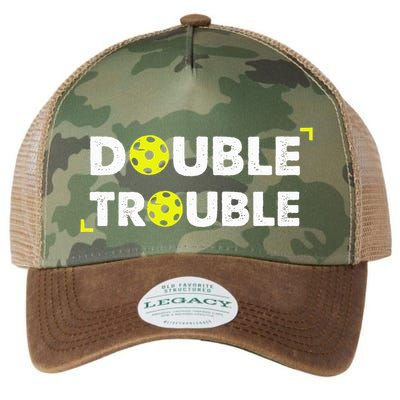 Double Pickleball Trouble Legacy Tie Dye Trucker Hat