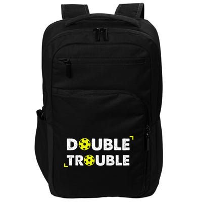 Double Pickleball Trouble Impact Tech Backpack