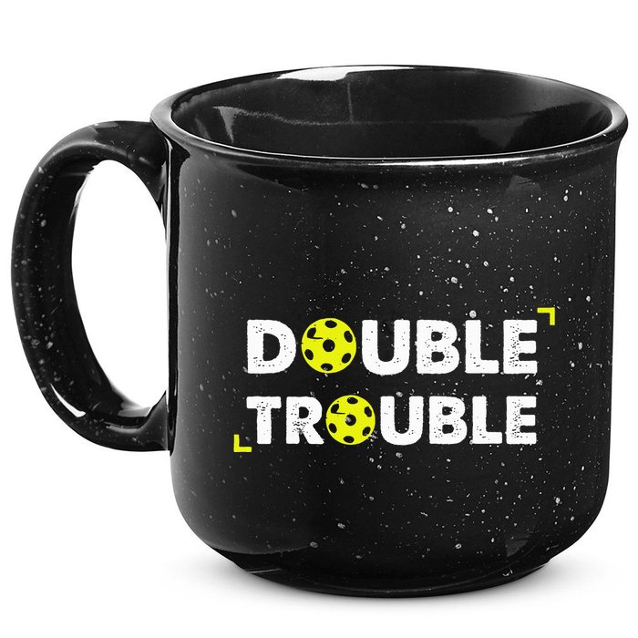 Double Pickleball Trouble 15oz Campfire Ceramic Mug