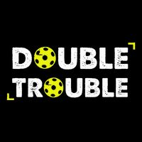 Double Pickleball Trouble Cropped Pullover Crew