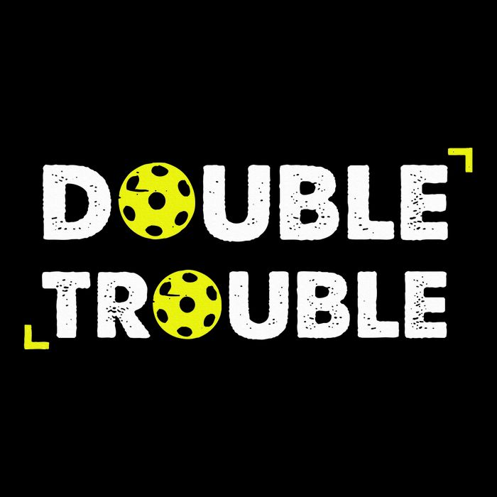 Double Pickleball Trouble Cropped Pullover Crew