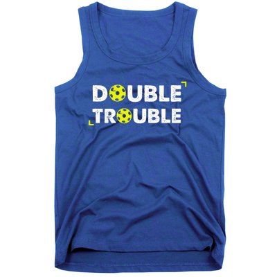 Double Pickleball Trouble Tank Top