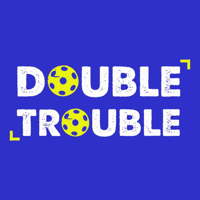 Double Pickleball Trouble Women's V-Neck T-Shirt