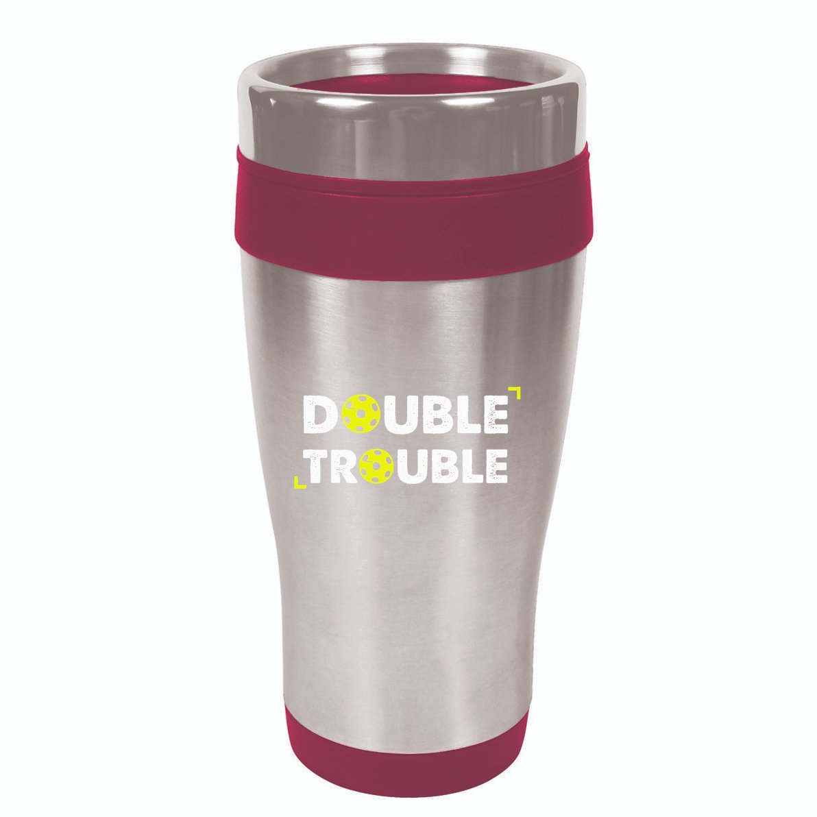 Double Pickleball Trouble 16oz Travel Tumbler