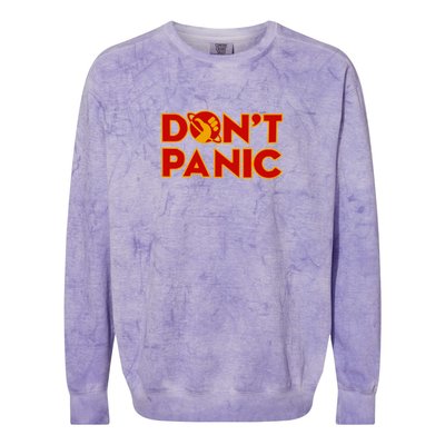 DonT Panic The HitchhikerS Guide To The Galaxy Colorblast Crewneck Sweatshirt