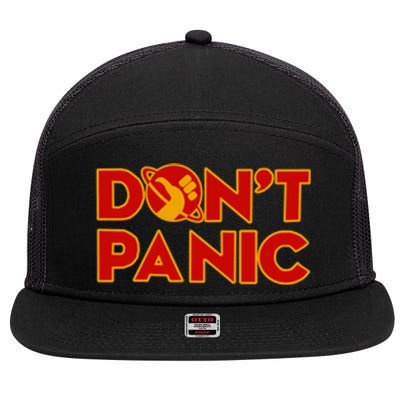 DonT Panic The HitchhikerS Guide To The Galaxy 7 Panel Mesh Trucker Snapback Hat