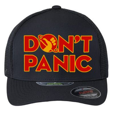 DonT Panic The HitchhikerS Guide To The Galaxy Flexfit Unipanel Trucker Cap