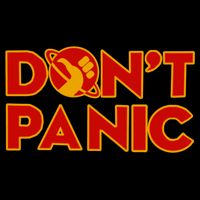 DonT Panic The HitchhikerS Guide To The Galaxy Flat Bill Trucker Hat