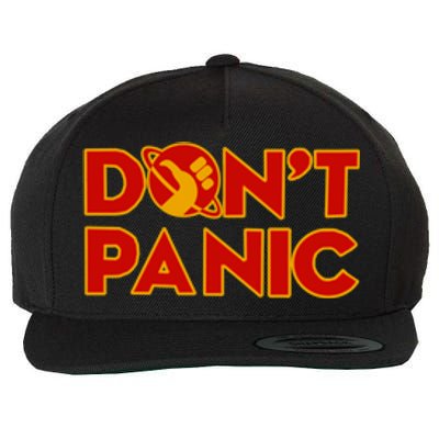 DonT Panic The HitchhikerS Guide To The Galaxy Wool Snapback Cap