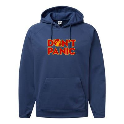 DonT Panic The HitchhikerS Guide To The Galaxy Performance Fleece Hoodie