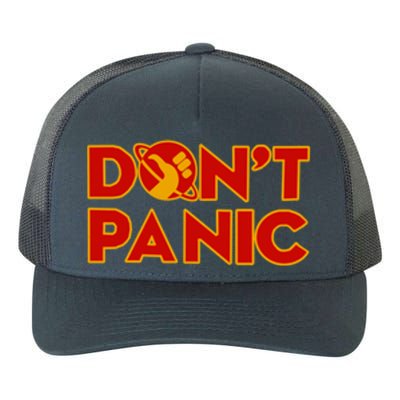 DonT Panic The HitchhikerS Guide To The Galaxy Yupoong Adult 5-Panel Trucker Hat