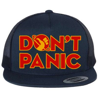 DonT Panic The HitchhikerS Guide To The Galaxy Flat Bill Trucker Hat