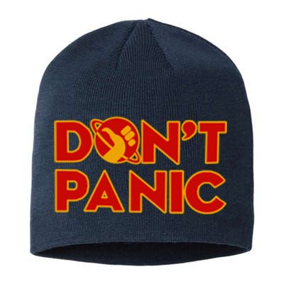 DonT Panic The HitchhikerS Guide To The Galaxy Sustainable Beanie