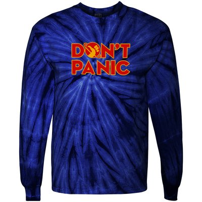 DonT Panic The HitchhikerS Guide To The Galaxy Tie-Dye Long Sleeve Shirt