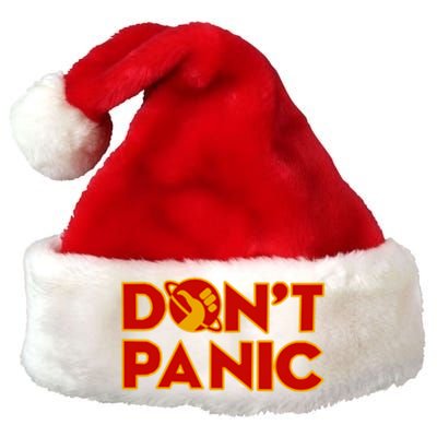 DonT Panic The HitchhikerS Guide To The Galaxy Premium Christmas Santa Hat