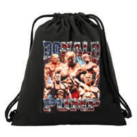 Donald Pump Trump 2024 Weight Lifting Gym Fitness Drawstring Bag