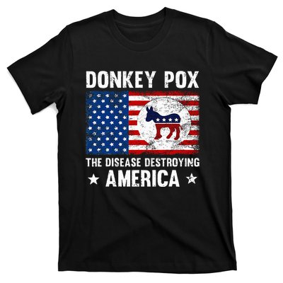 Donkey Pox The Disease Destroying America Funny Anti Biden T-Shirt