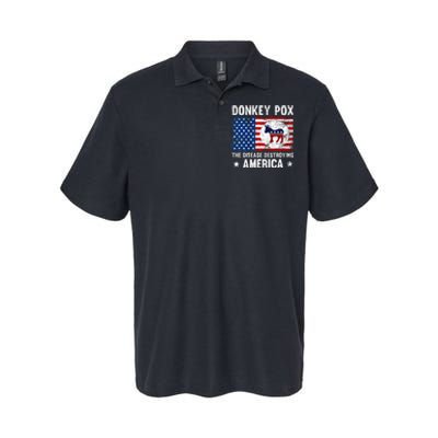 Donkey Pox The Disease Destroying America Funny Anti Biden Softstyle Adult Sport Polo