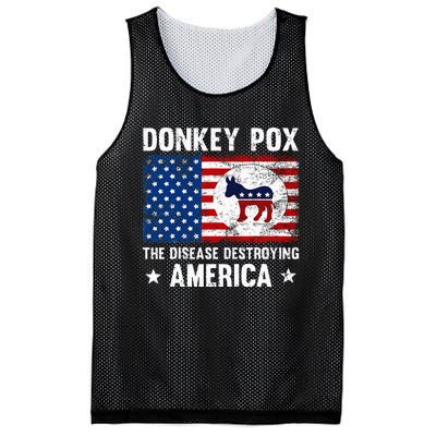 Donkey Pox The Disease Destroying America Funny Anti Biden Mesh Reversible Basketball Jersey Tank