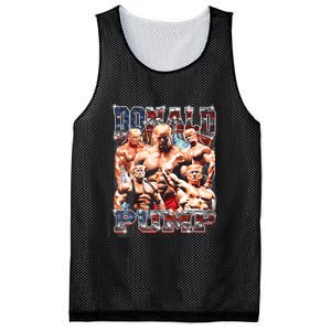 Donald Pump Trump 2024 Weight Lifting Gym Fitness Mesh Reversible Basketball Jersey Tank