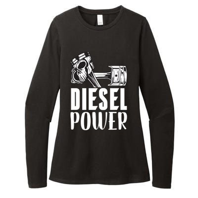 Diesel Power Truck Mechanic Turbo Turbocharger Rig Trucker Gift Womens CVC Long Sleeve Shirt