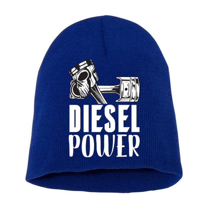 Diesel Power Truck Mechanic Turbo Turbocharger Rig Trucker Gift Short Acrylic Beanie