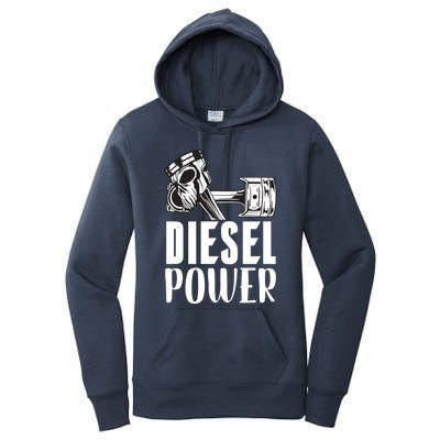 Diesel Power Truck Mechanic Turbo Turbocharger Rig Trucker Gift Women's Pullover Hoodie