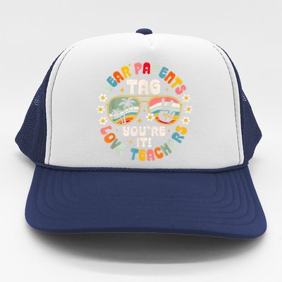 Dear Parents Tag Youre It Love Teachers Last Day Of School Trucker Hat