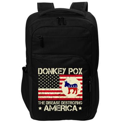 Donkey Pox The Disease Destroying America Funny Anti Biden Impact Tech Backpack