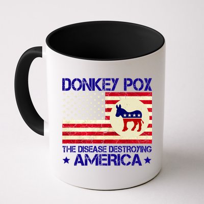 Donkey Pox The Disease Destroying America Funny Anti Biden Mug