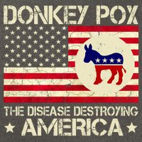 Donkey Pox The Disease Destroying America Funny Anti Biden Cotton Canvas Backpack