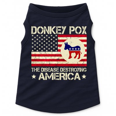 Donkey Pox The Disease Destroying America Funny Anti Biden Doggie Tank