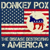 Donkey Pox The Disease Destroying America Funny Anti Biden Cooling Performance Crew T-Shirt