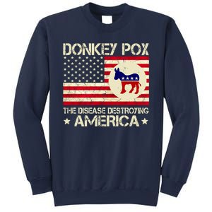 Donkey Pox The Disease Destroying America Funny Anti Biden Sweatshirt