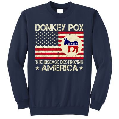 Donkey Pox The Disease Destroying America Funny Anti Biden Sweatshirt