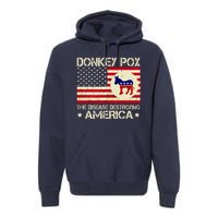 Donkey Pox The Disease Destroying America Funny Anti Biden Premium Hoodie