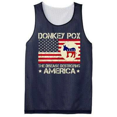 Donkey Pox The Disease Destroying America Funny Anti Biden Mesh Reversible Basketball Jersey Tank