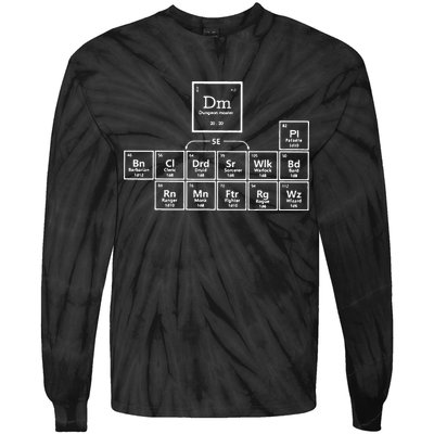 DnD Periodic Table Tie-Dye Long Sleeve Shirt