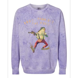 Don't Prohibit The Ribbit Frog Colorblast Crewneck Sweatshirt