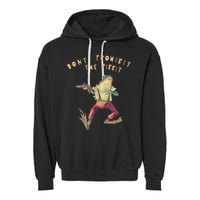 Don't Prohibit The Ribbit Frog Garment-Dyed Fleece Hoodie