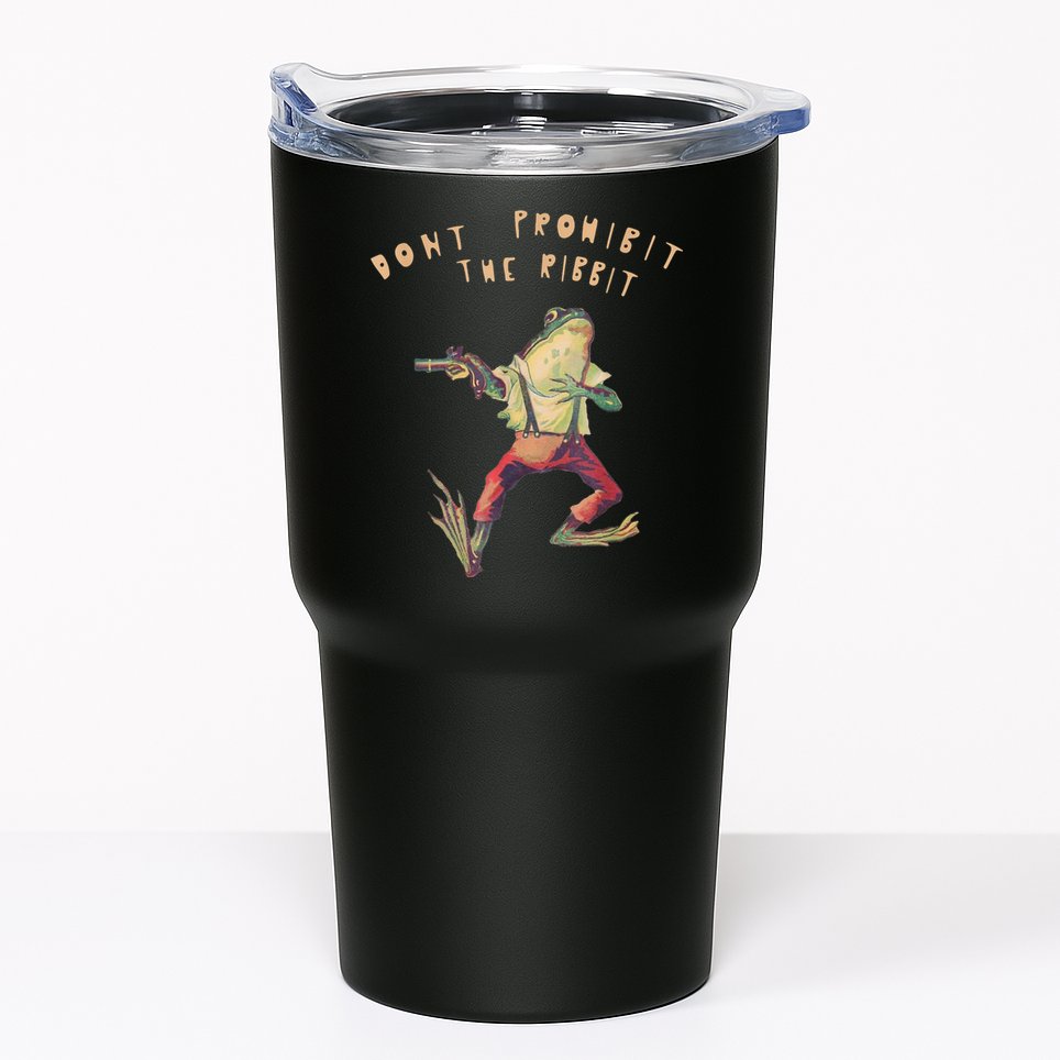Don't Prohibit The Ribbit Frog Tumbler