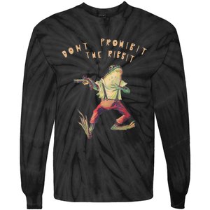 Don't Prohibit The Ribbit Frog Tie-Dye Long Sleeve Shirt