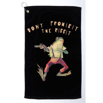 Don't Prohibit The Ribbit Frog Golf Towel