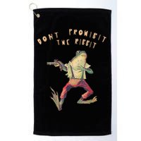 Don't Prohibit The Ribbit Frog Golf Towel