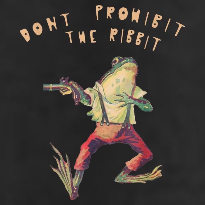 Don't Prohibit The Ribbit Frog Golf Towel