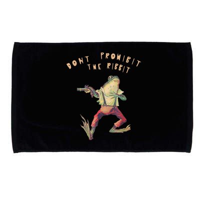 Don't Prohibit The Ribbit Frog Microfiber Hand Towel