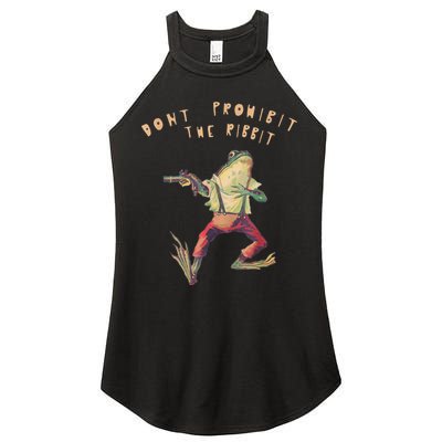 Don't Prohibit The Ribbit Frog Women's Perfect Tri Rocker Tank