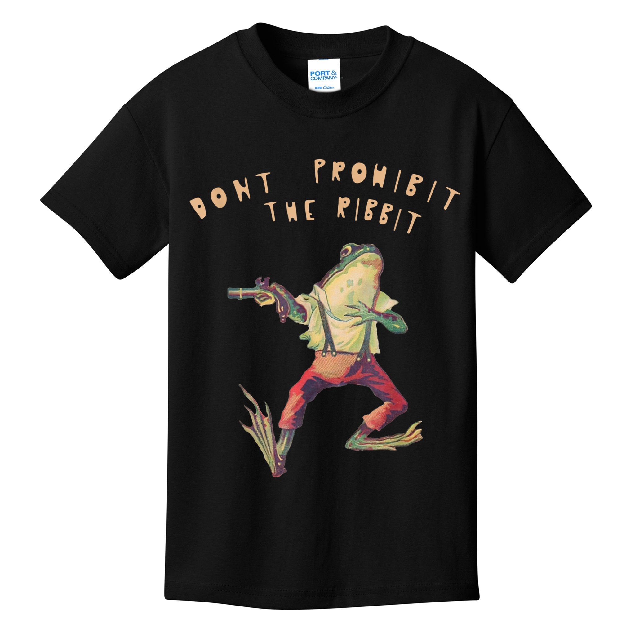 Don't Prohibit The Ribbit Frog Kids T-Shirt